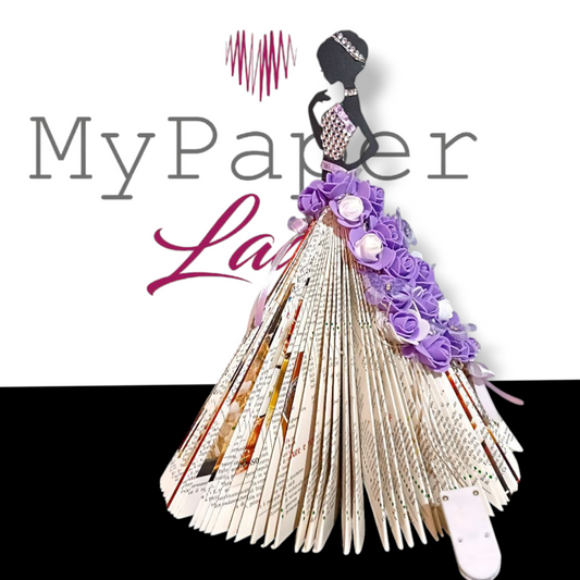 Creazioni di carta "Lady Lilla e farfalle" - My Paper Lady