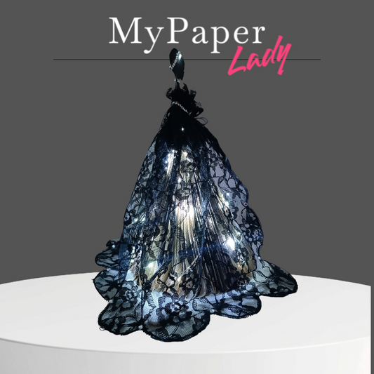 Creazioni di carta "Lady fashion in pizzo" - My Paper Lady
