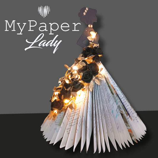 Creazioni di carta "Lady Black e Gold" - My Paper Lady