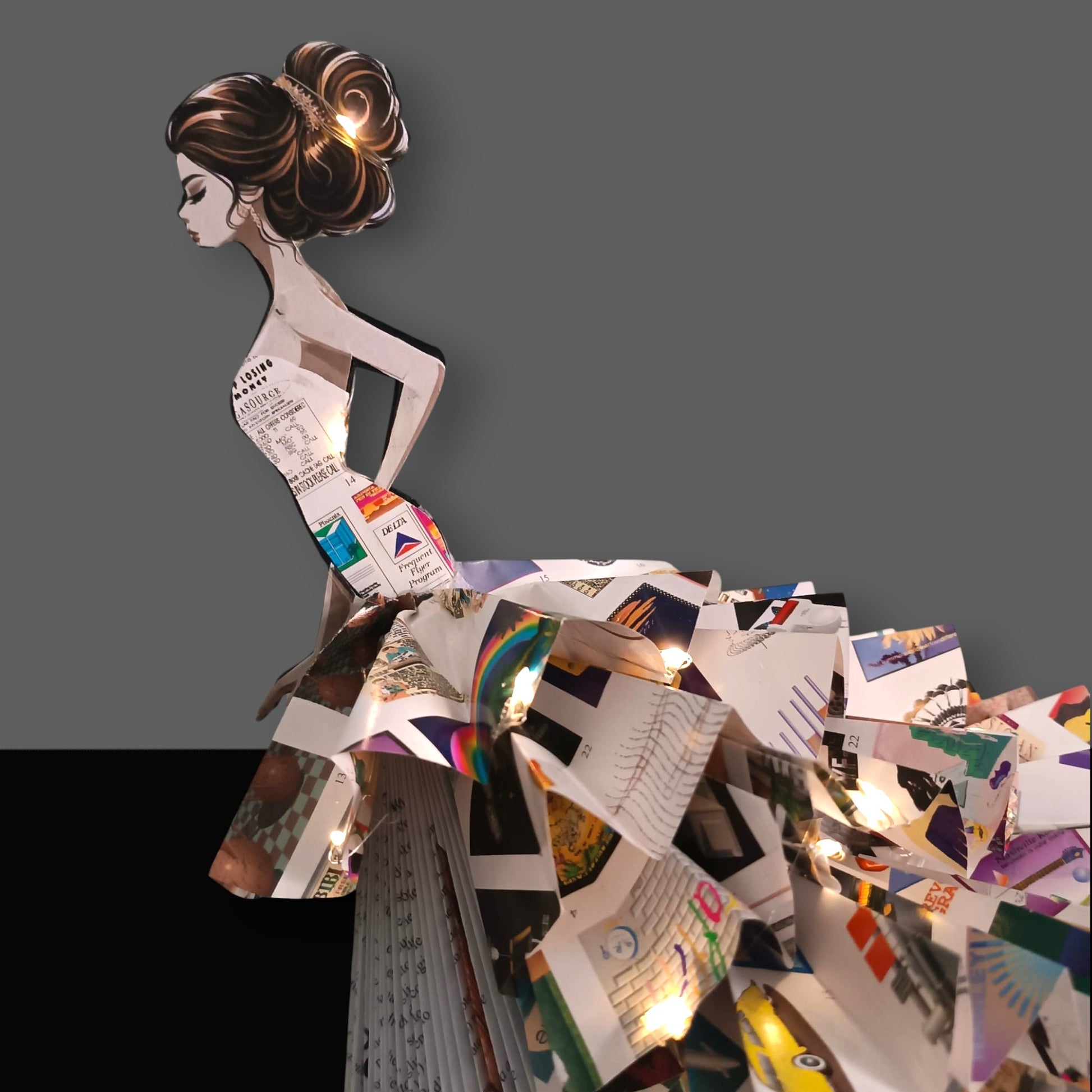 Creazioni di carta "Houte Couture con strascico" - My Paper Lady