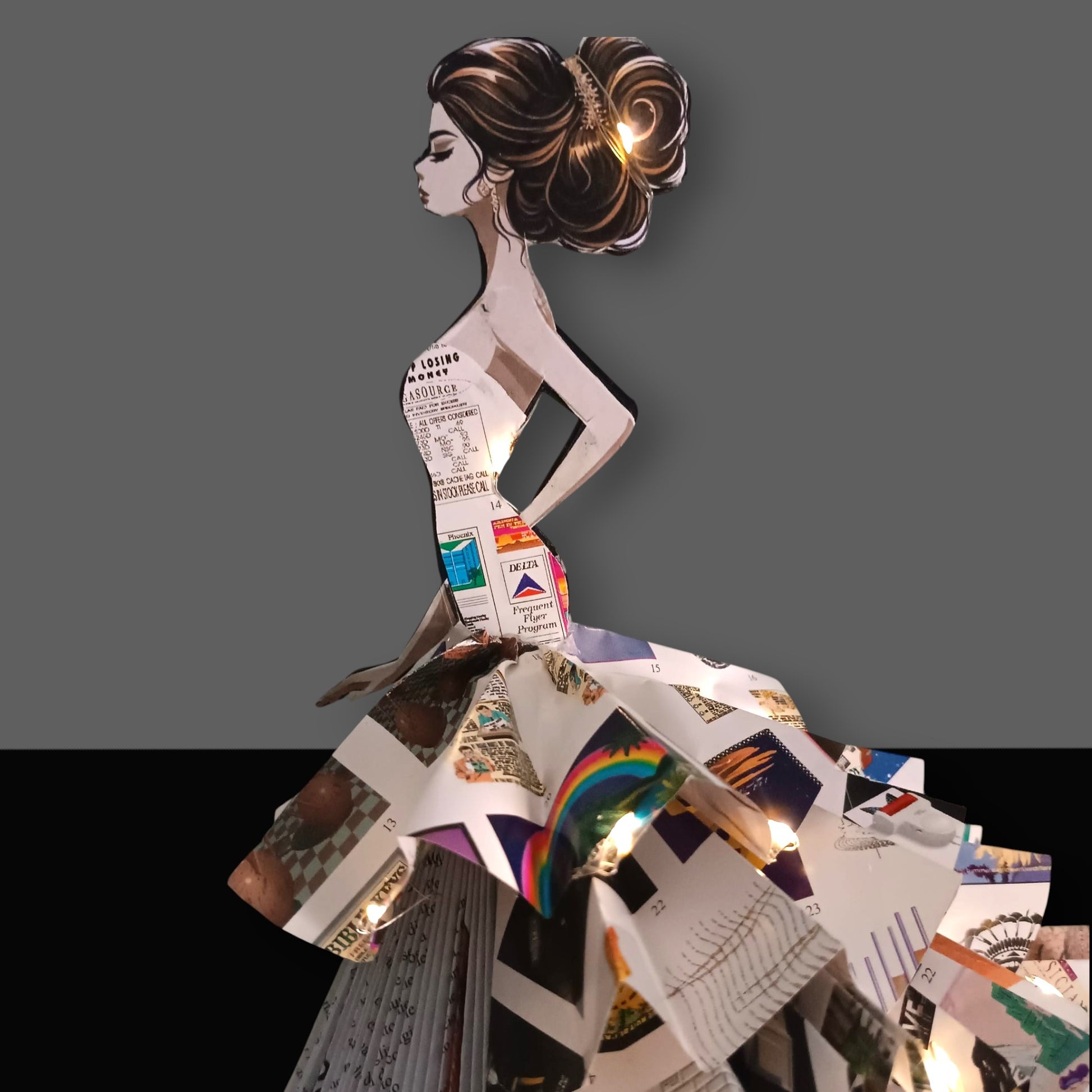 Creazioni di carta "Houte Couture con strascico" - My Paper Lady