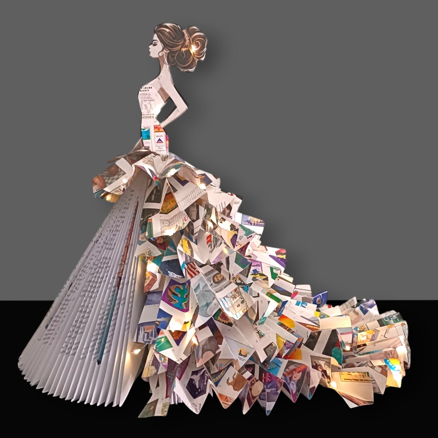 Creazioni di carta "Houte Couture con strascico" - My Paper Lady