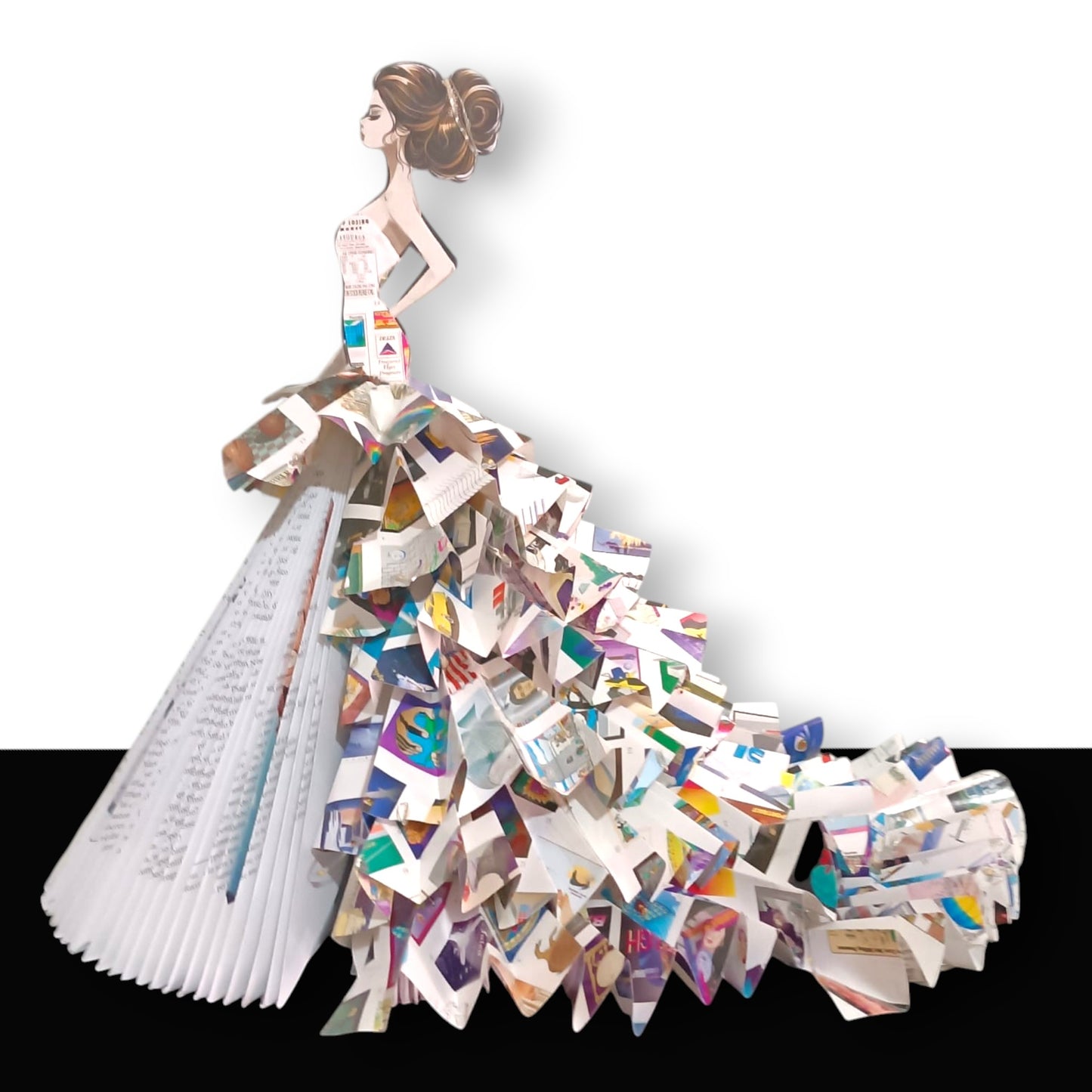 Creazioni di carta "Houte Couture con strascico" - My Paper Lady
