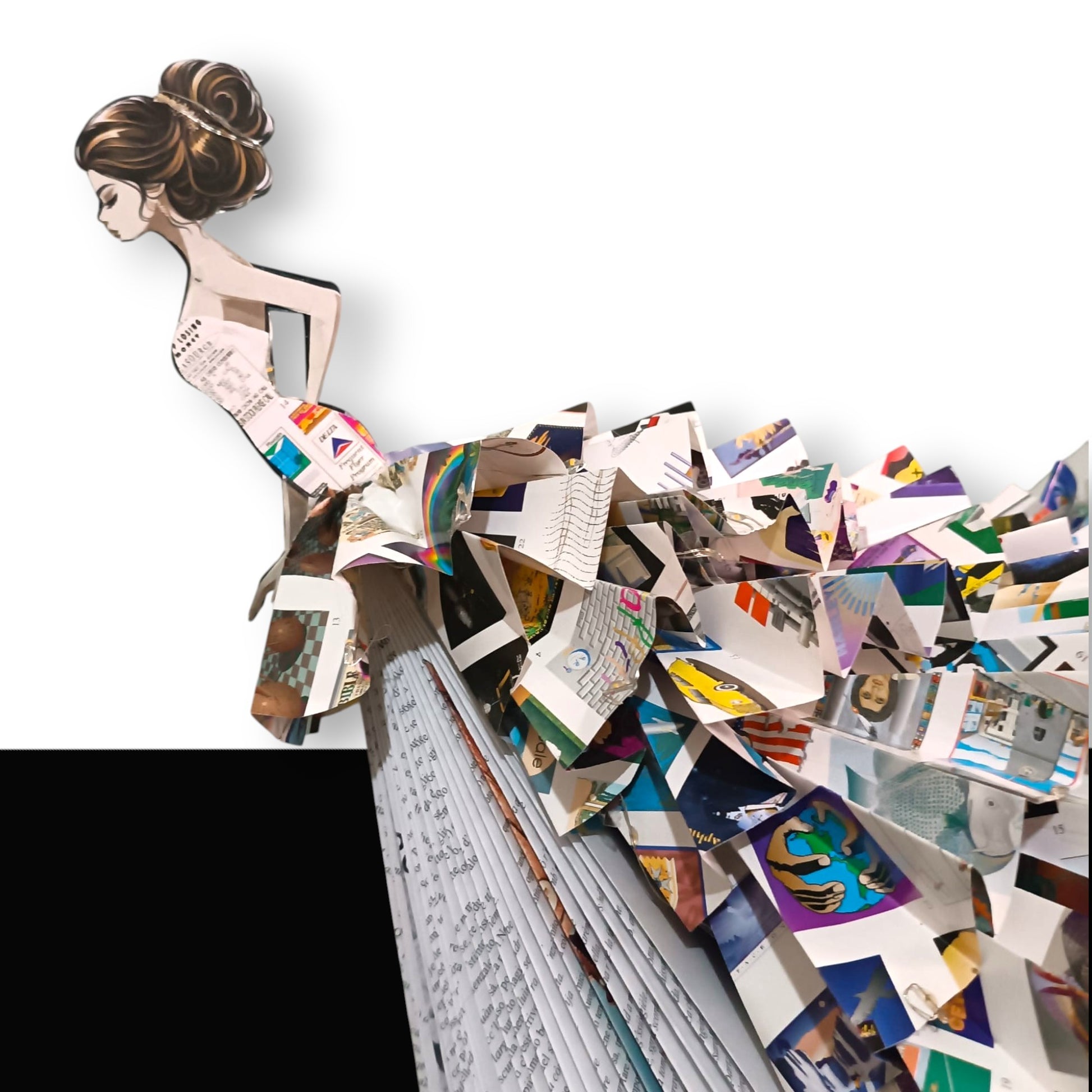 Creazioni di carta "Houte Couture con strascico" - My Paper Lady
