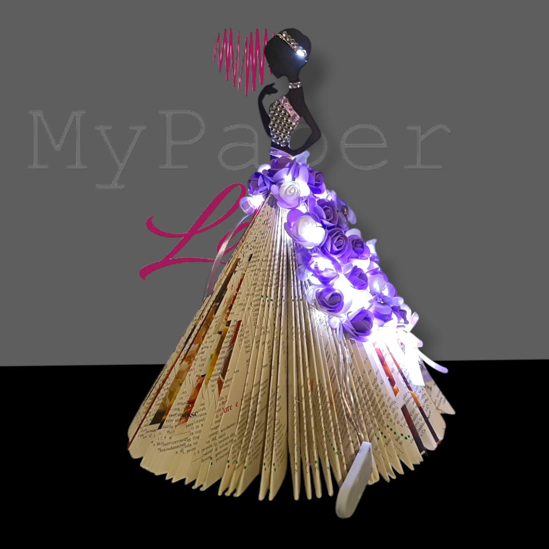 Creazioni di carta "Lady Lilla e farfalle" - My Paper Lady