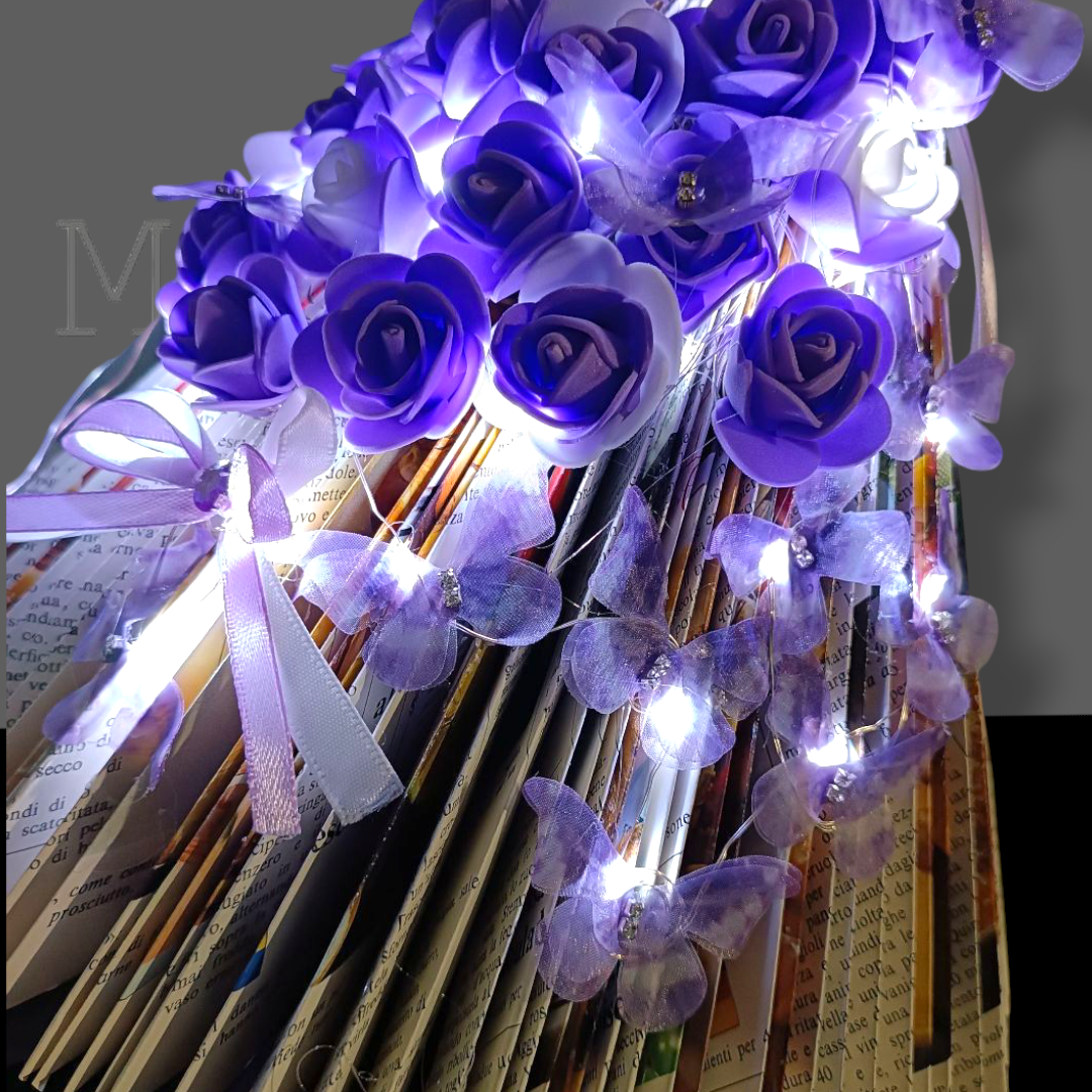 Creazioni di carta "Lady Lilla e farfalle" - My Paper Lady