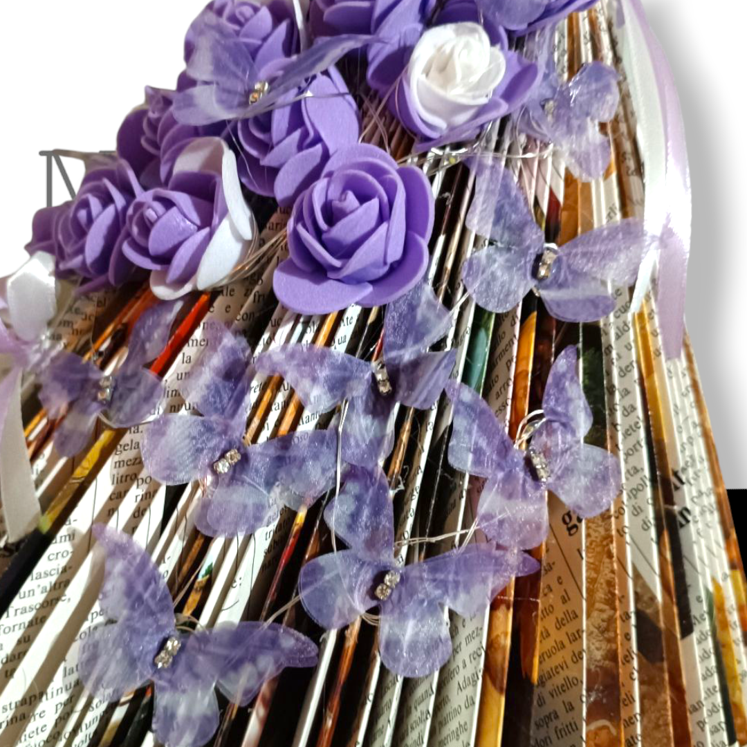 Creazioni di carta "Lady Lilla e farfalle" - My Paper Lady