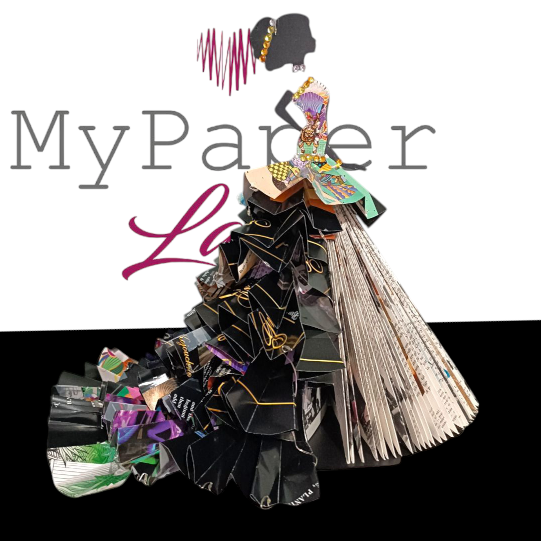 Creazioni di carta "Houte Couture con strascico" - My Paper Lady