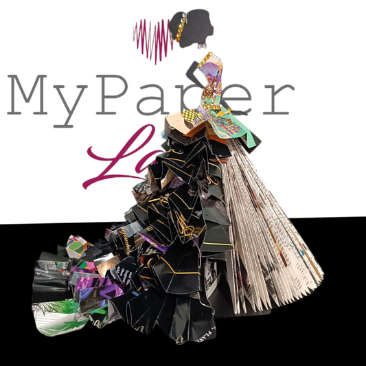 Creazioni di carta "Houte Couture con strascico" - My Paper Lady
