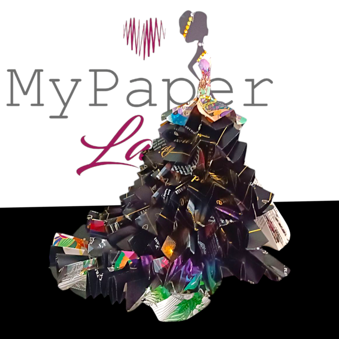 Creazioni di carta "Houte Couture con strascico" - My Paper Lady