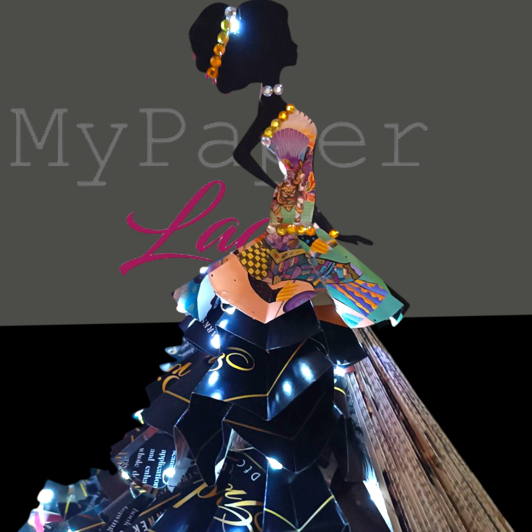 Creazioni di carta "Houte Couture con strascico" - My Paper Lady