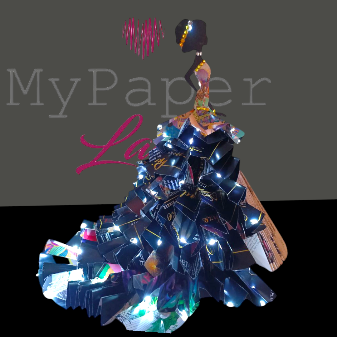 Creazioni di carta "Houte Couture con strascico" - My Paper Lady