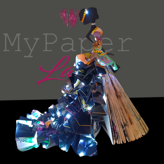 Creazioni di carta "Houte Couture con strascico" - My Paper Lady