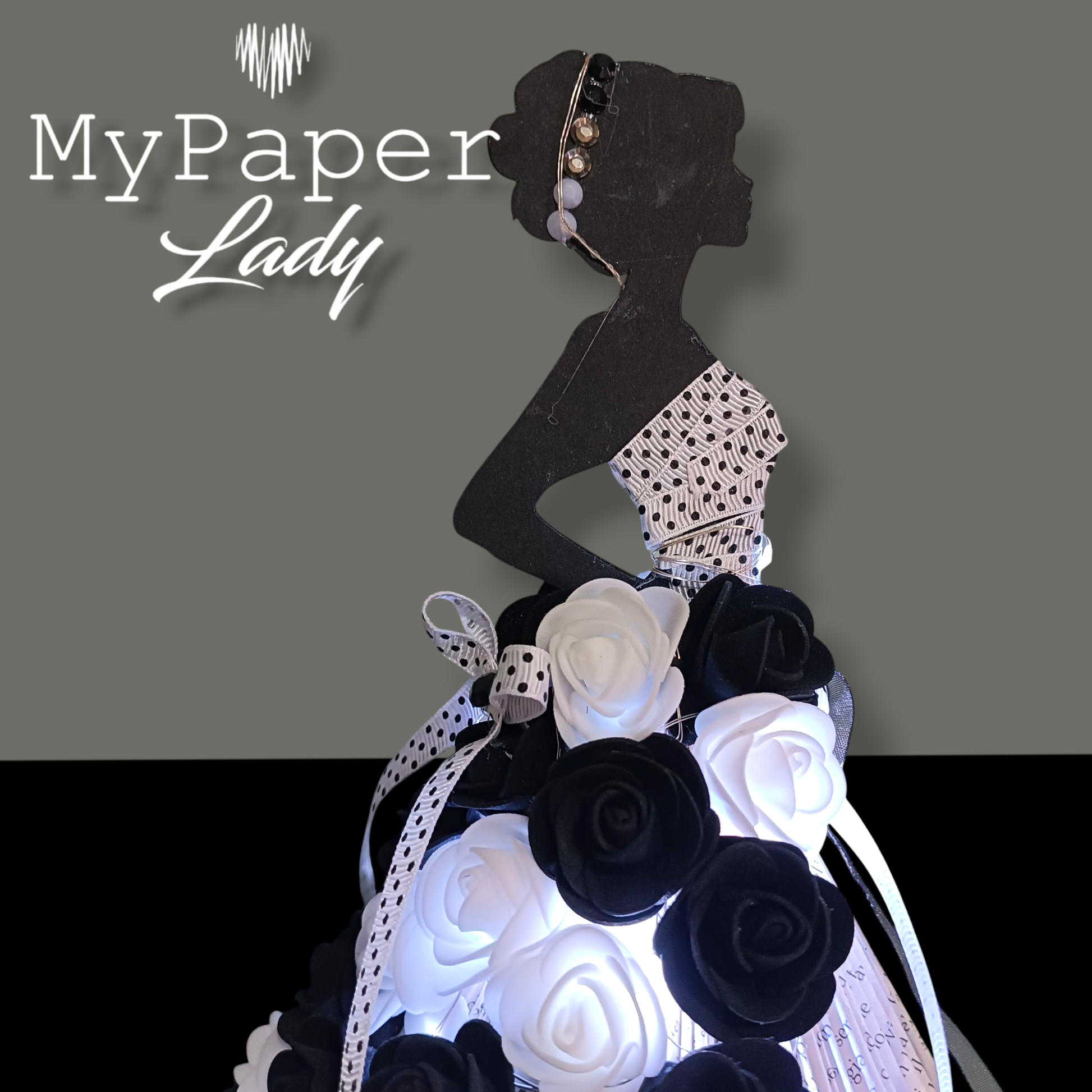 Creazioni di carta "Lady Black & White" - My Paper Lady