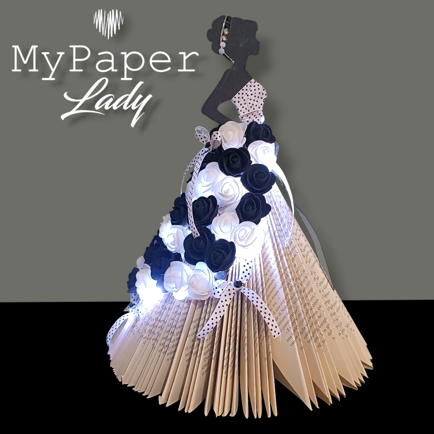 Creazioni di carta "Lady Black & White" - My Paper Lady