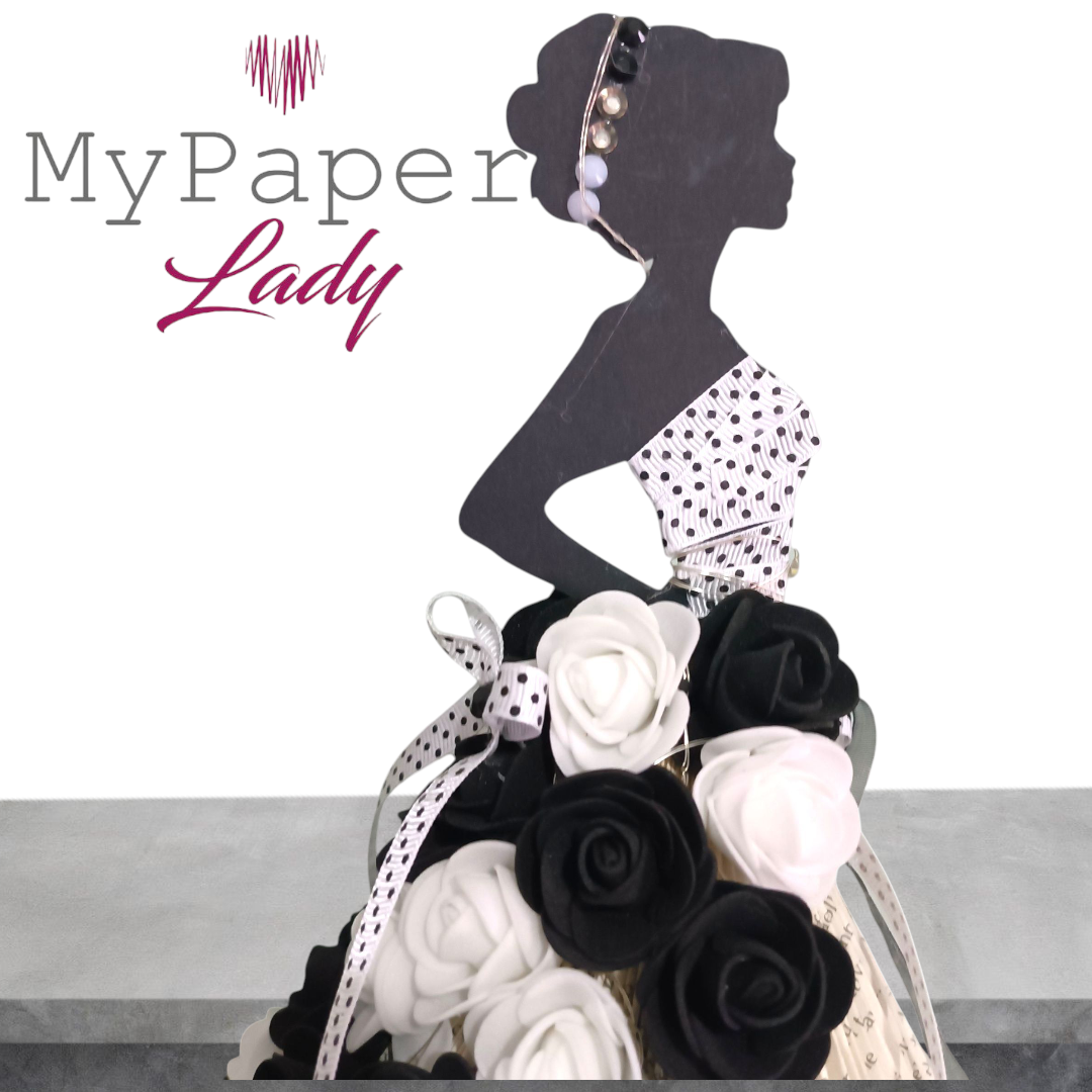 Creazioni di carta "Lady Black & White" - My Paper Lady