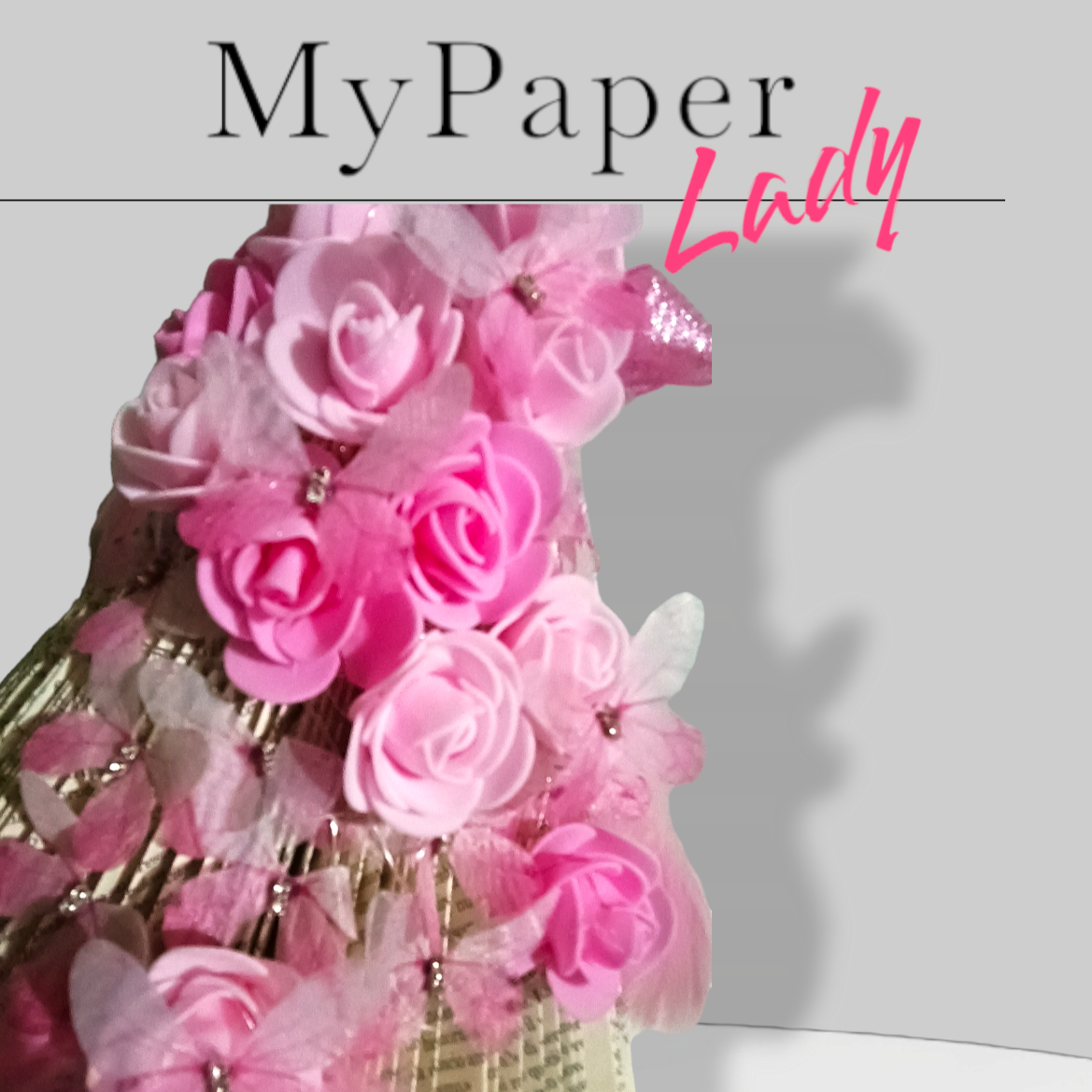 Creazioni di carta "Lady Farfalla Rosa"