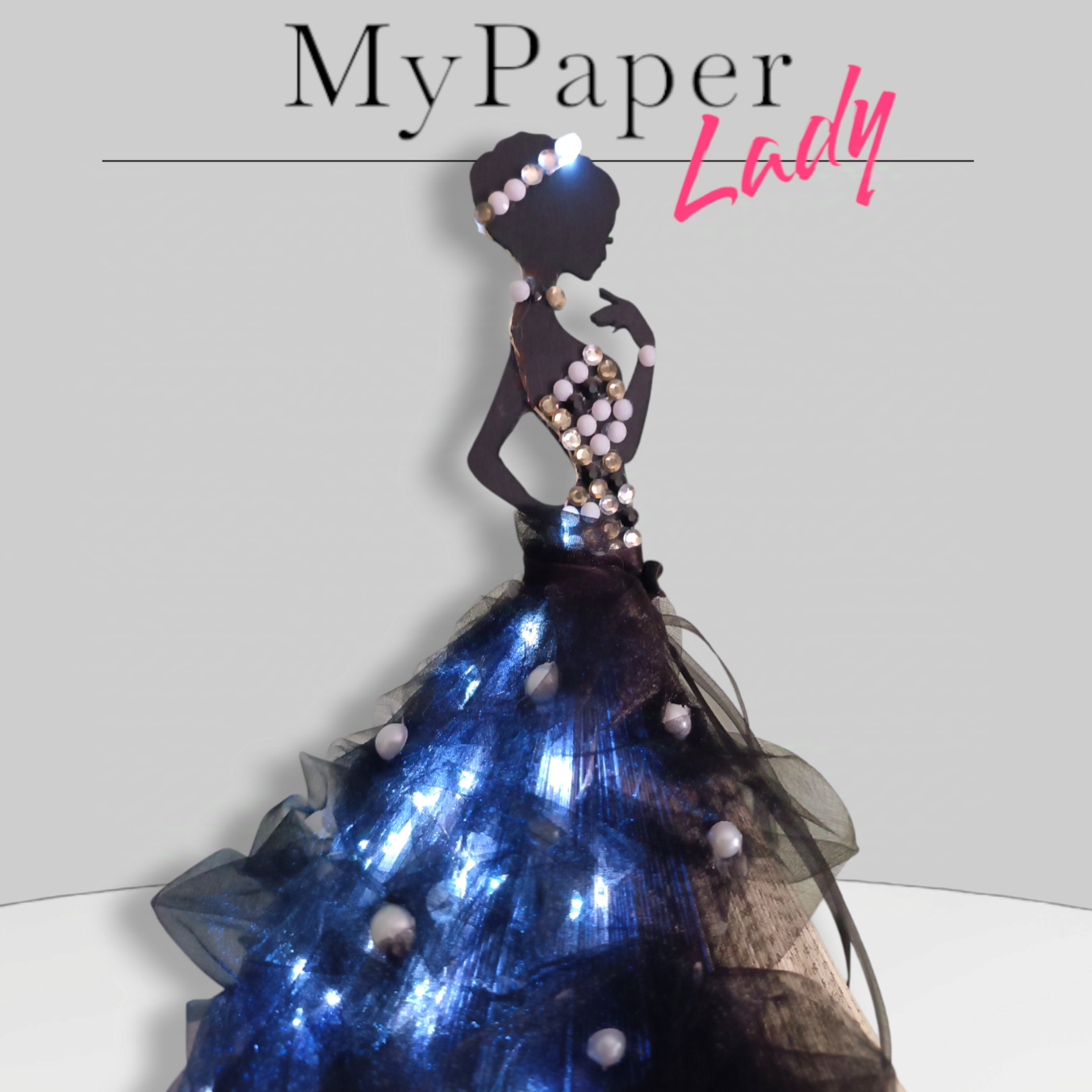 Creazioni di carta "Lady Elegant in black" - My Paper Lady