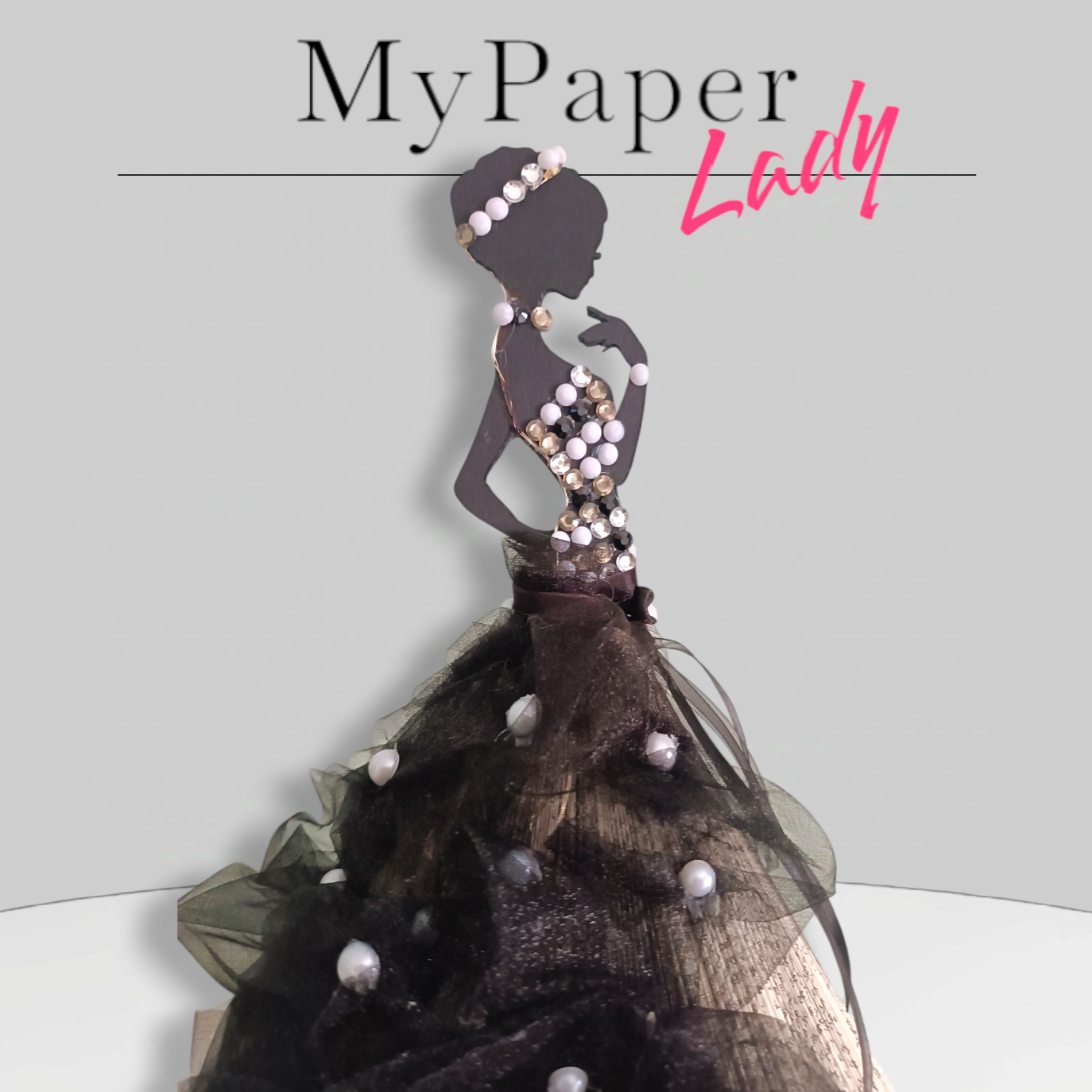 Creazioni di carta "Lady Elegant in black" - My Paper Lady