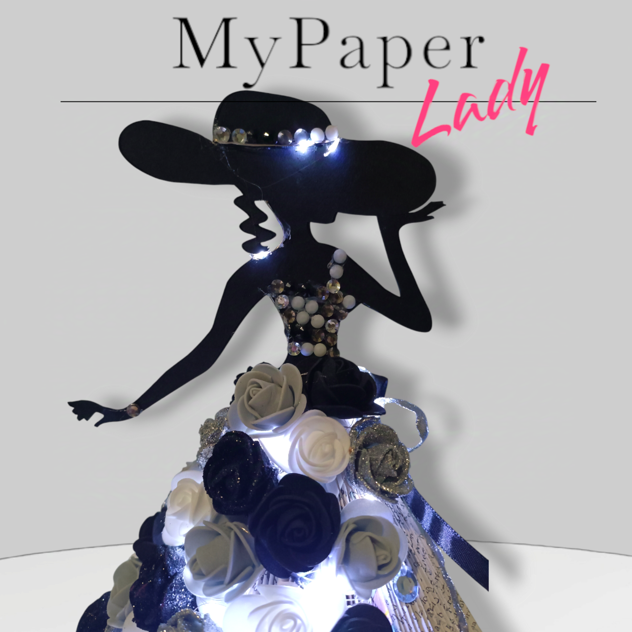 Creazioni di carta "Lady Black e White"