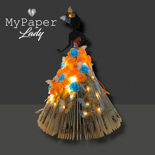 Creazioni di carta "Lady Arancia e Farfalle" - My Paper Lady