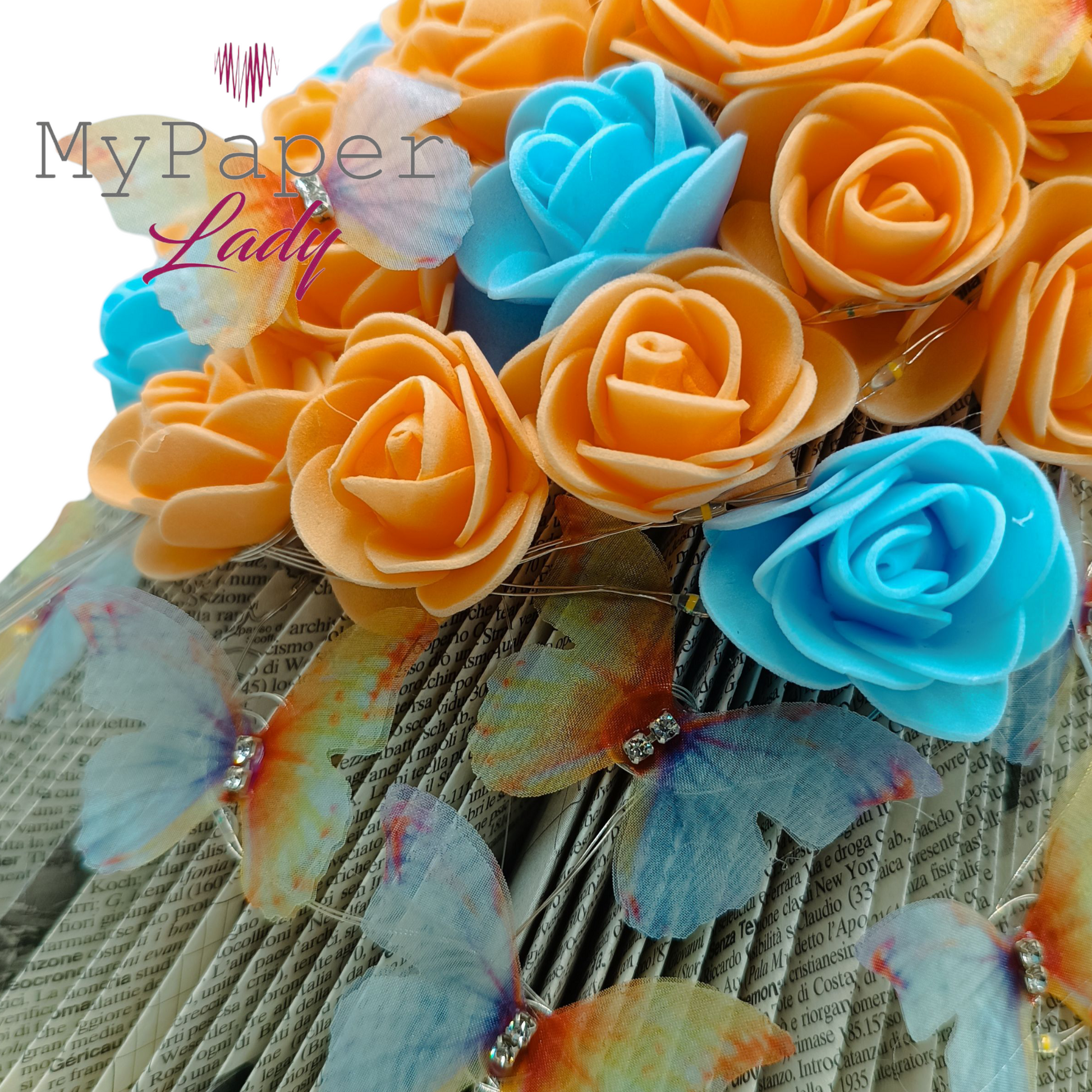 Creazioni di carta "Lady Arancia e Farfalle" - My Paper Lady