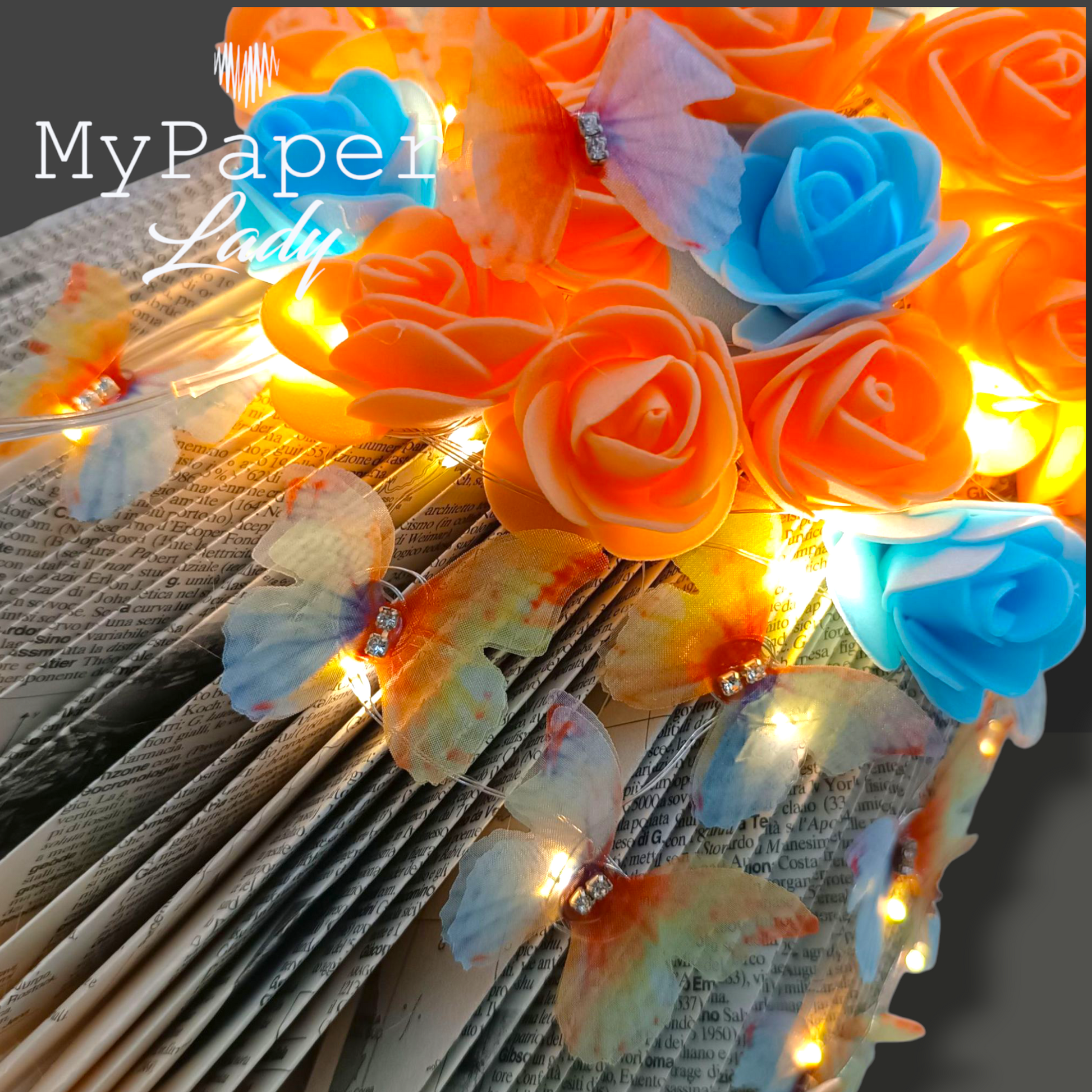 Creazioni di carta "Lady Arancia e Farfalle" - My Paper Lady