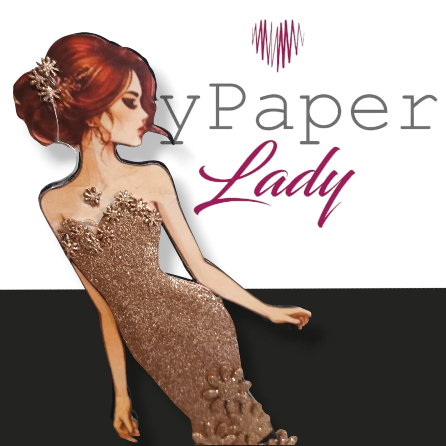 Creazioni di carta “Lady Fashion Glitter ” - My Paper Lady