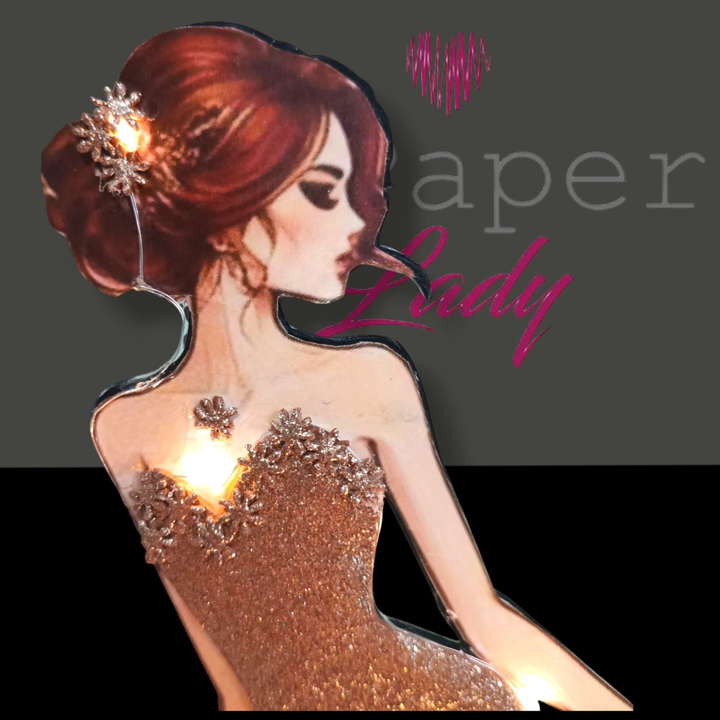 Creazioni di carta “Lady Fashion Glitter ” - My Paper Lady
