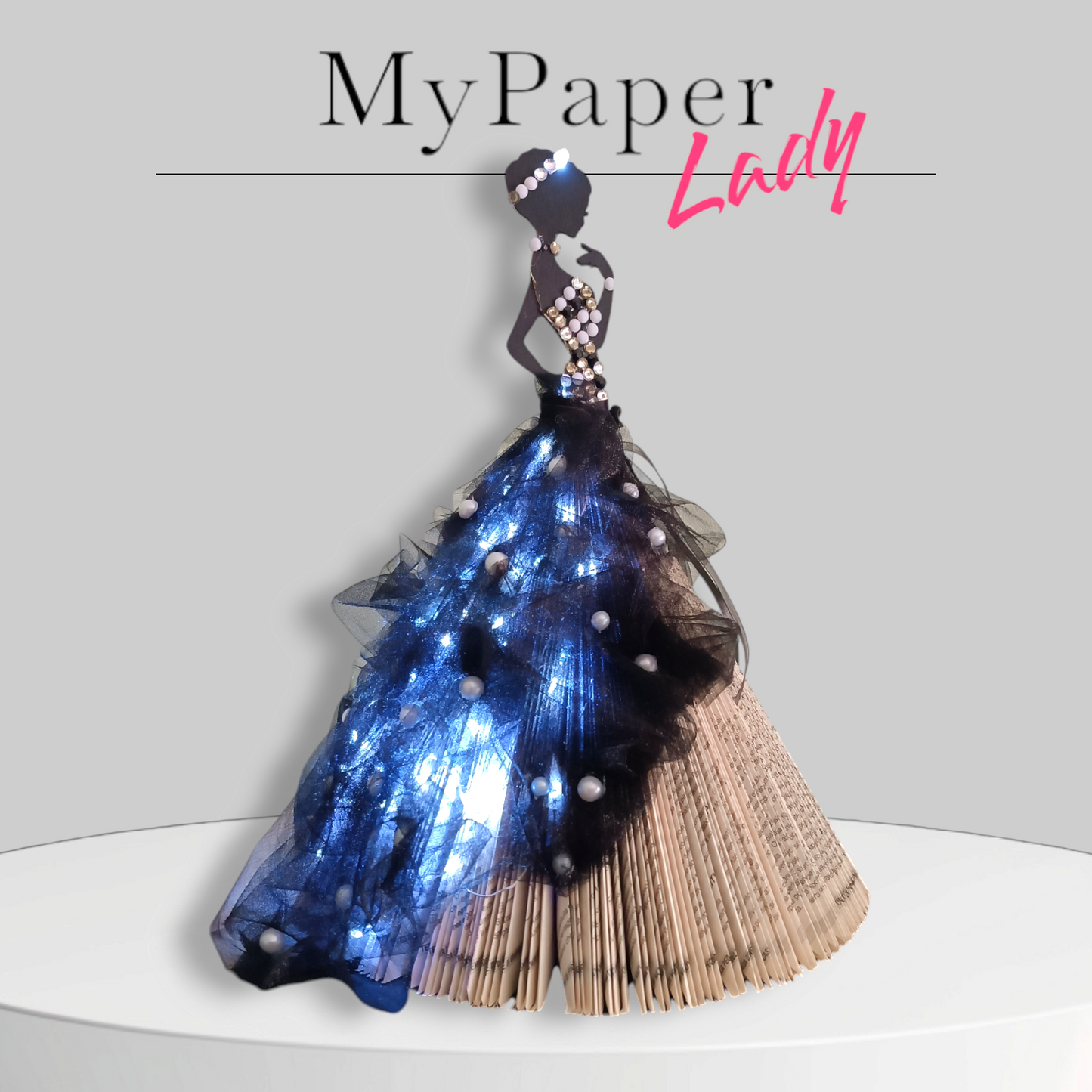 Creazioni di carta "Lady Elegant in black" - My Paper Lady