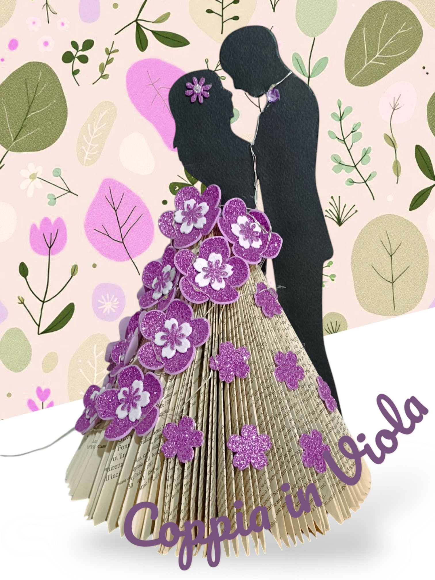 Creazioni di carta "Coppia in Viola" - My Paper Lady