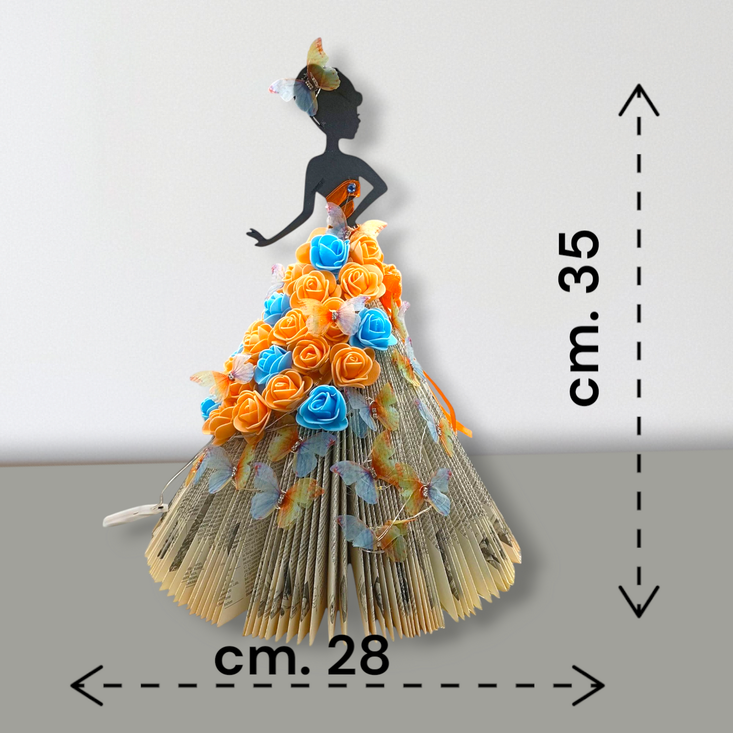 Creazioni di carta "Lady Arancia e Farfalle" - My Paper Lady