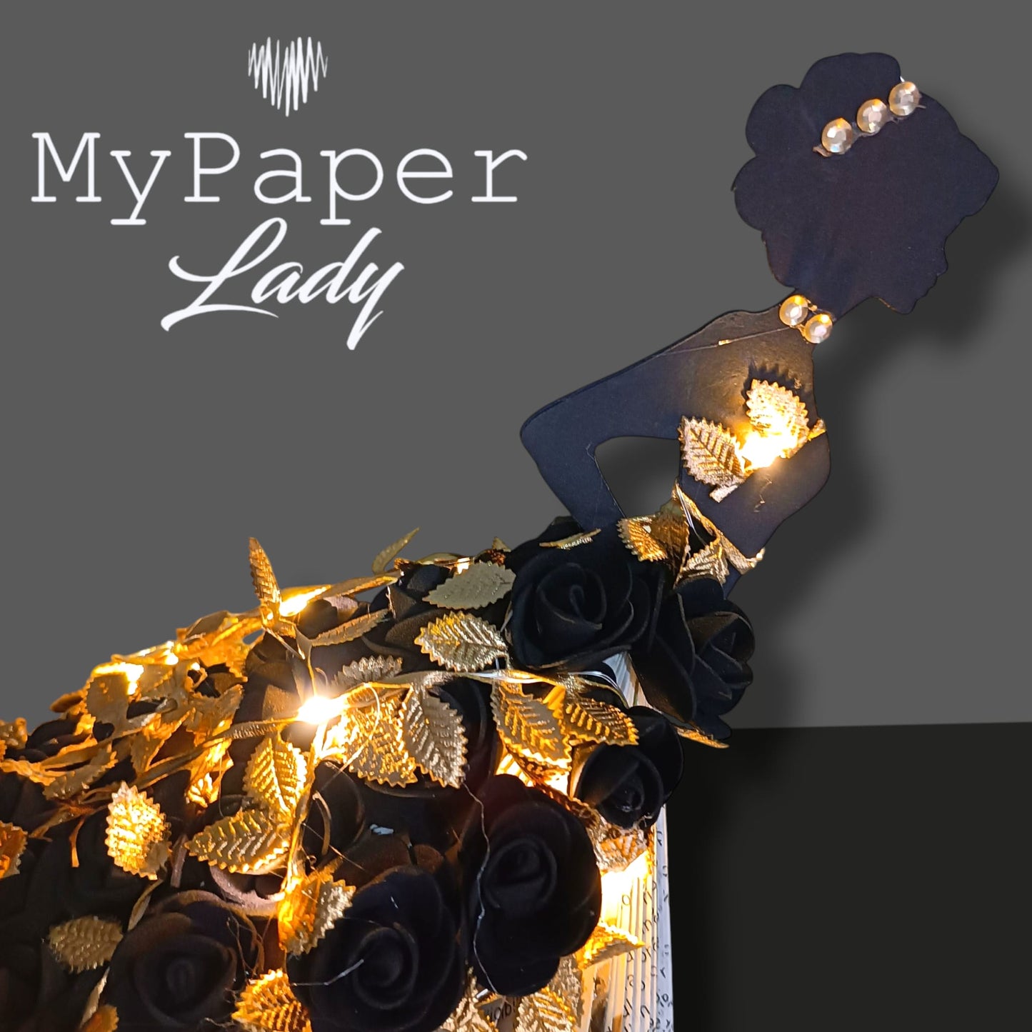 Creazioni di carta "Lady Black e Gold" - My Paper Lady