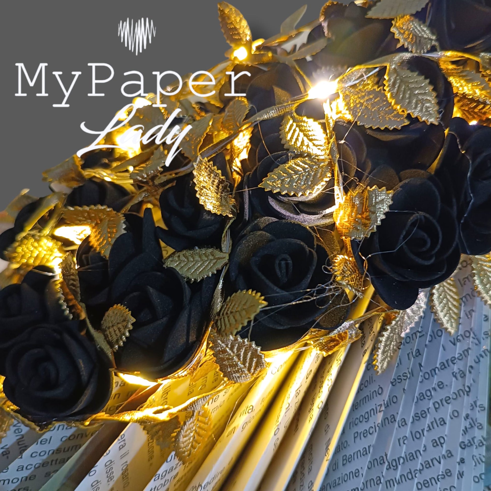 Creazioni di carta "Lady Black e Gold" - My Paper Lady