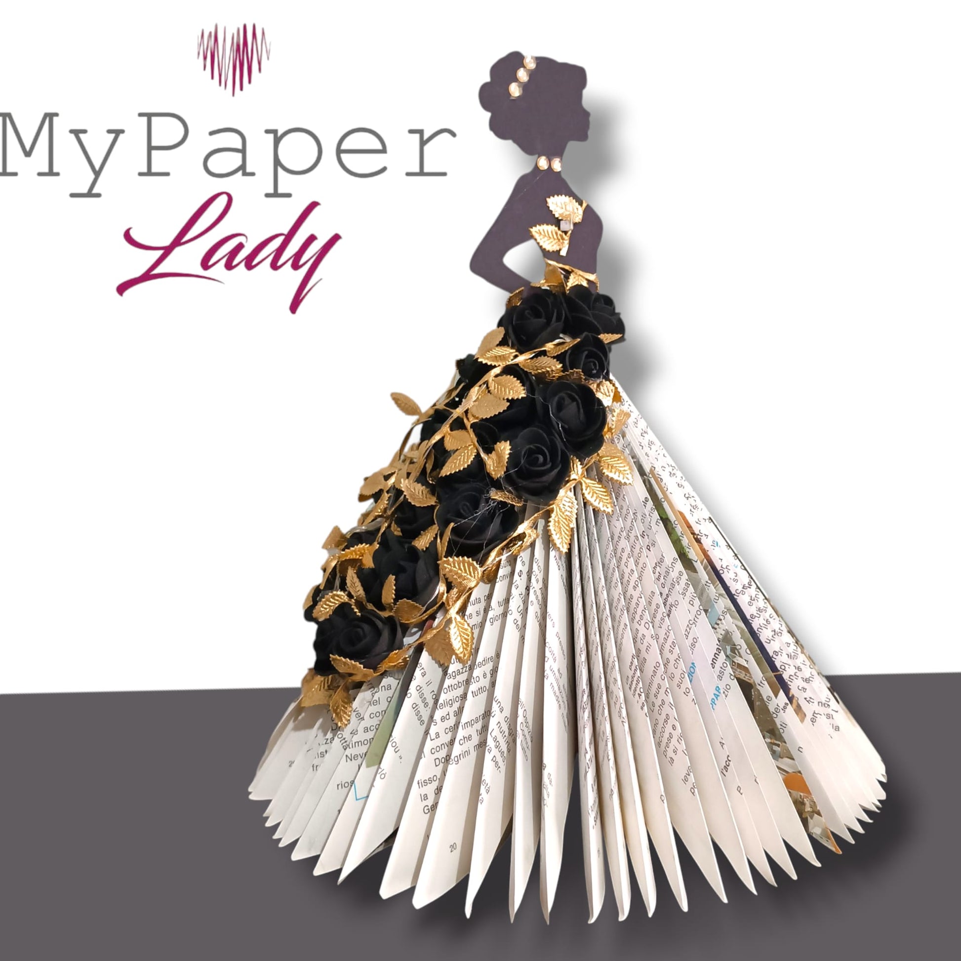 Creazioni di carta "Lady Black e Gold" - My Paper Lady