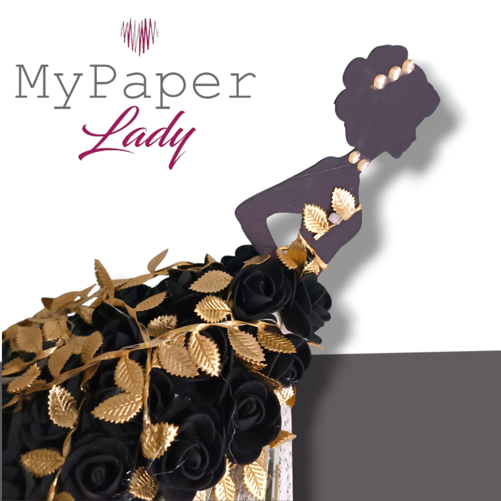 Creazioni di carta "Lady Black e Gold" - My Paper Lady
