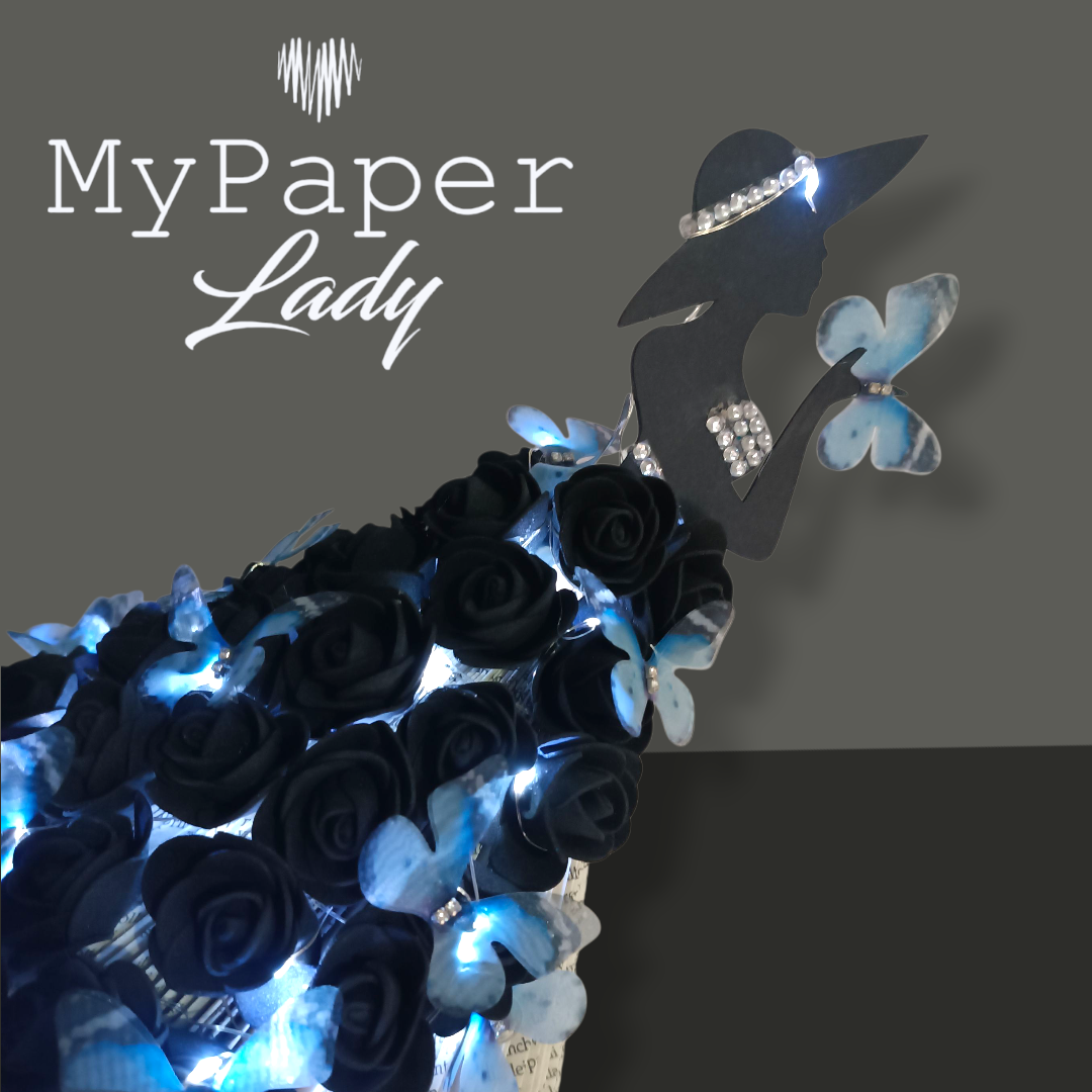 Creazioni di carta "Lady Black e Farfalle" - My Paper Lady
