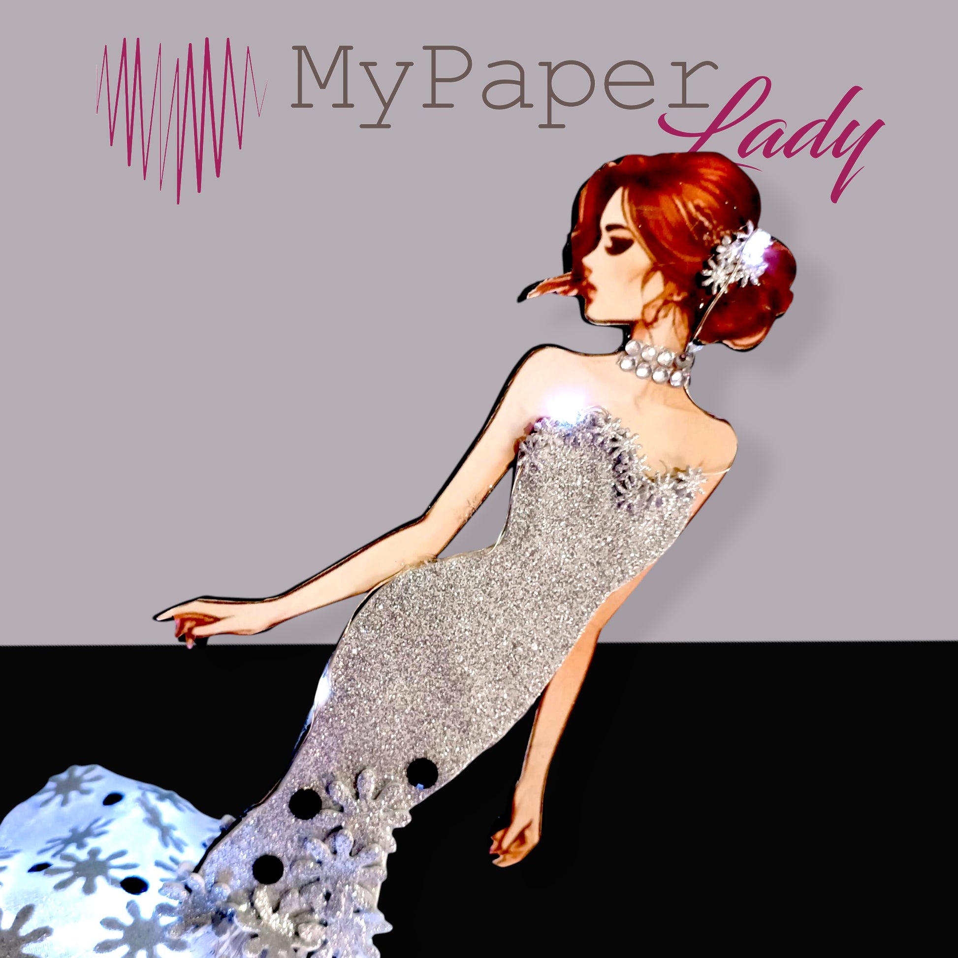 Creazioni di carta “Lady Fashion Glitter ” - My Paper Lady